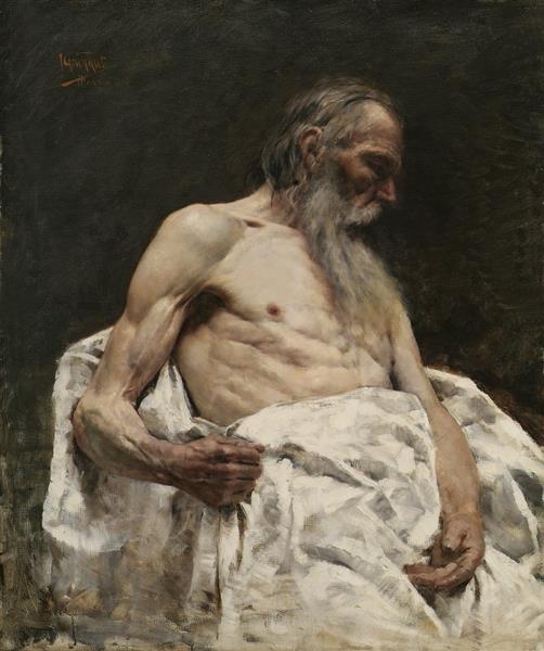 Study of old man, 1885 - Isidoro Grünhut