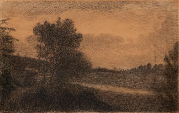 Landscape, 1905 - 1906 - Джузеппе Пеллиза да Вольпедо