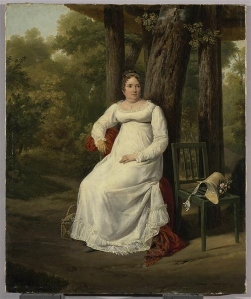 Madame Jousseran, mother-in-law of Philippe Lenoir, 1815 - Орас Верне