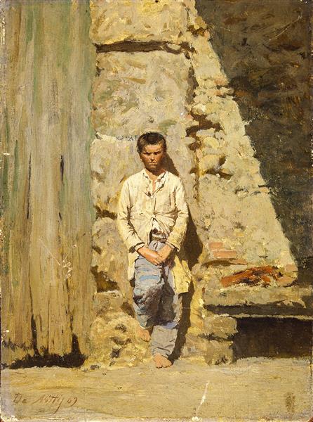 Child in the sun, 1869 - Джузеппе Де Ниттис