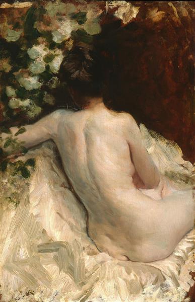 Nude from the back (Léontine), 1879 - 1880 - Giuseppe De Nittis