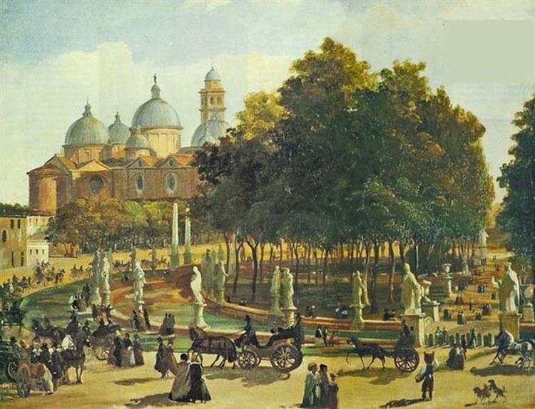 Prato della Valle, Padua, 1830 - Giacomo Caneva