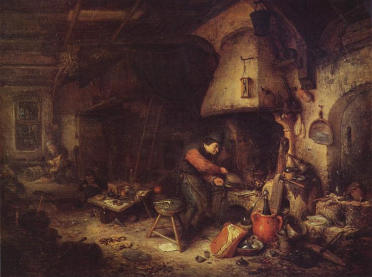 An Alchemist, 1661 - Адриан ван Остаде