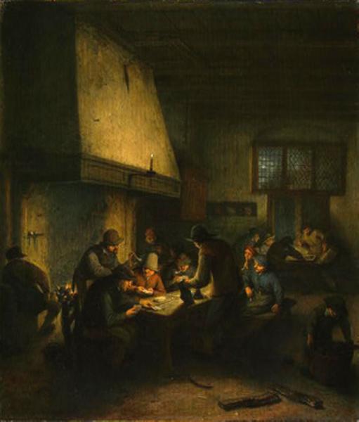 Tavern Scene, c.1660 - c.1665 - Адриан ван Остаде