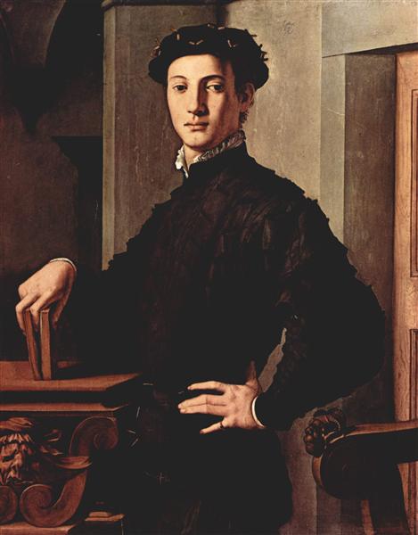 Portrait of a Young Man with a Book, c.1538 - Agnolo Bronzino