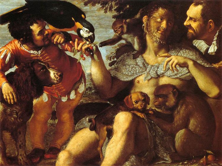 Hairy Harry, Mad Peter and Tiny Amon, 1598 - 1600 - Agostino Carracci