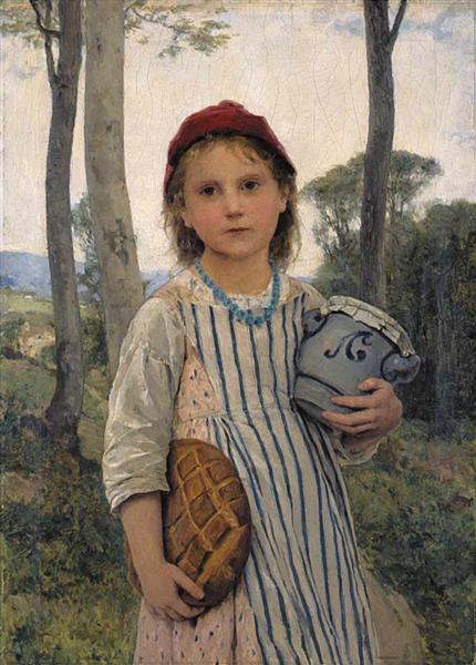 Little Red Riding Hood, 1883 - Альберт Анкер