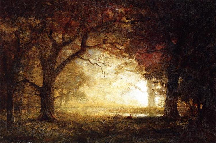 Forest Sunrise - Albert Bierstadt
