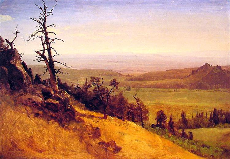 Newbraska Wasatch Mountains, 1859 - Albert Bierstadt
