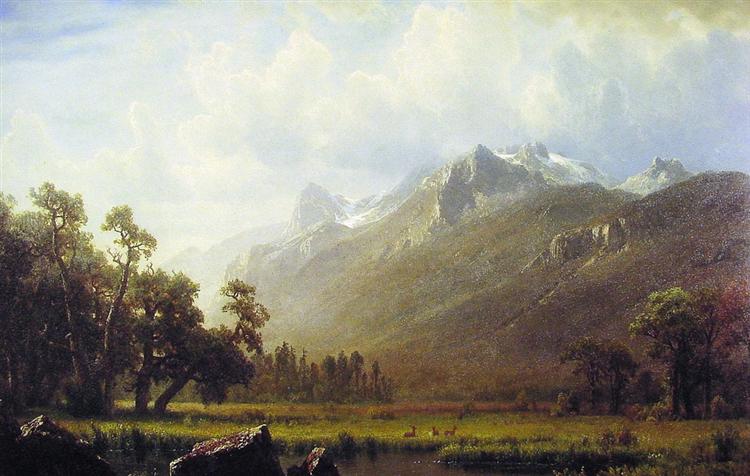 The Sierras near Lake Tahoe, 1865 - Альберт Бирштадт