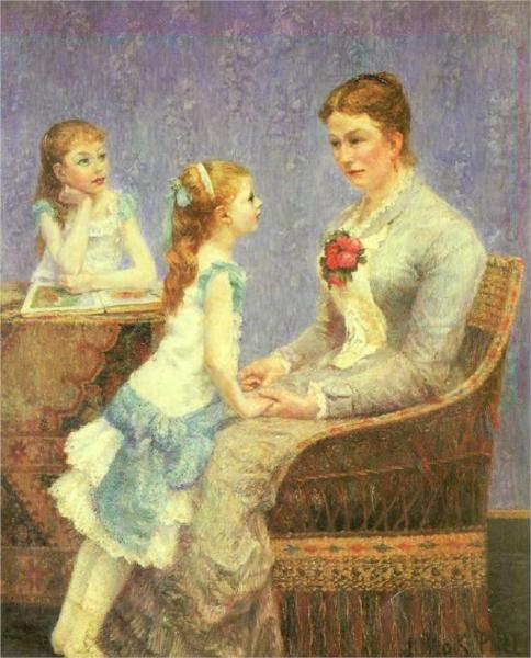 Madame Bouchet et ses filles - Albert Dubois-Pillet