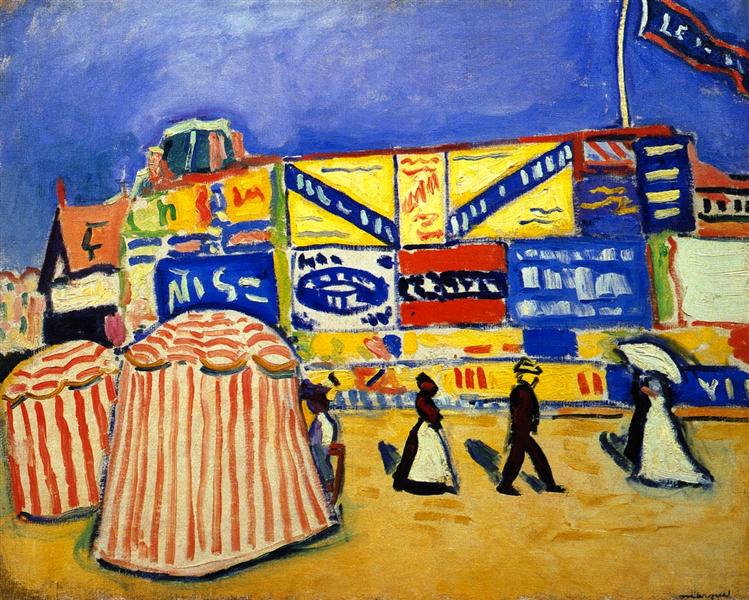 Posters at Trouville, 1906 - Albert Marquet