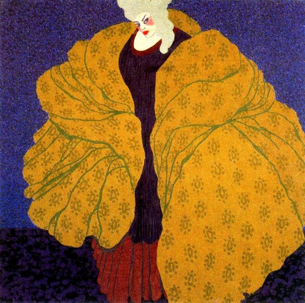 Decorative Panel, Woman No. 2, 1910 - Альберто Маньелли