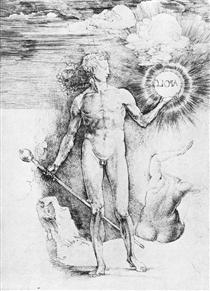 Apollo with the Solar Disc - Albrecht Dürer