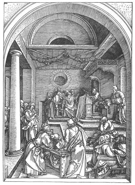 Christ among the Doctors in the Temple, 1503 - Альбрехт Дюрер