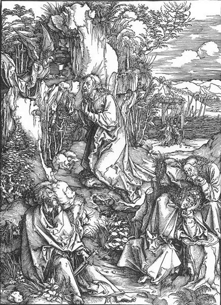 Christ on the Mount of Olives, 1496 - 1510 - Альбрехт Дюрер