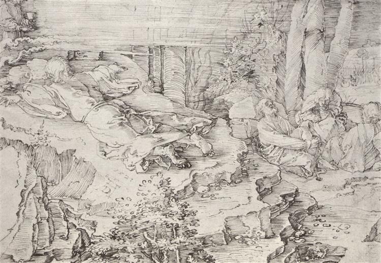 Христос на масличной горе, 1521 - Альбрехт Дюрер