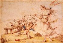 Cupid the Honey Thief - Albrecht Dürer