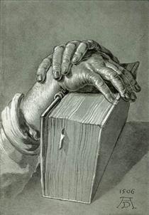 Hand Study with Bible - Альбрехт Дюрер