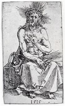 Man Of Sorrows, Seated - Albrecht Durer