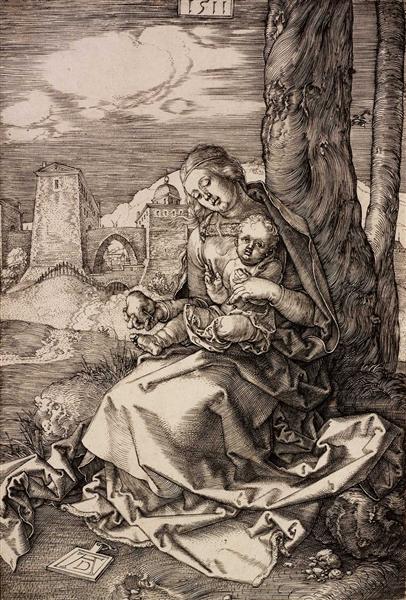 Mary with a pear, 1511 - Alberto Durero
