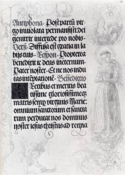 Pages Of Marginal Drawings For Emperor Maximilian`s Prayer Book, 1515 - 杜勒