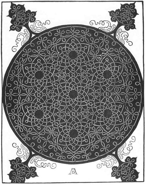 Узор из Серии шести узлов, 1505 - 1507 - Альбрехт Дюрер