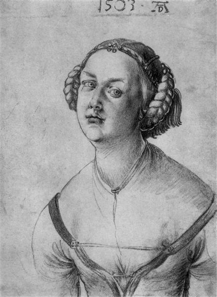 Портрет девушки, 1503 - Альбрехт Дюрер