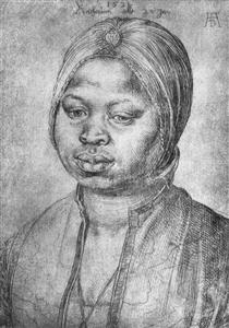Portrait of African woman Catherine - Albrecht Durer