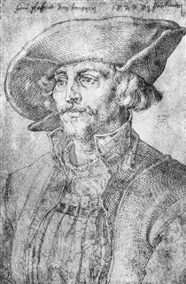 Portrait of Hans Pfaffrot of Gdansk - Albrecht Durer