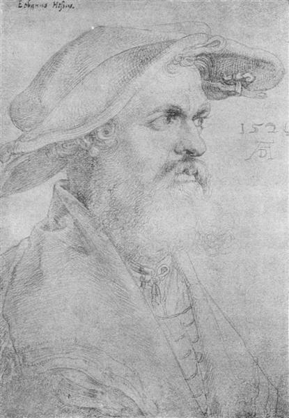 Portrait of Hesse Eobanus - Albrecht Durer