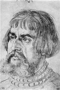Portrait of Lucas Cranach the Elder - 杜勒