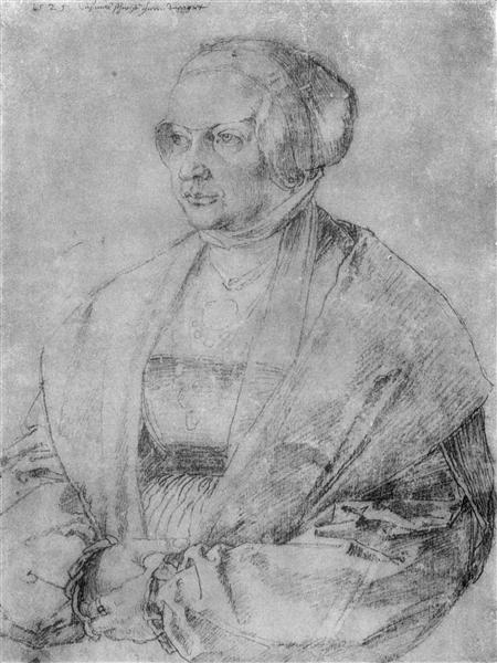 Portrait of Margaret of Brandenburg Ansbach - 杜勒