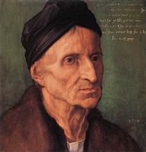 Portrait of Nuremberger Painter Michael Wolgemut - 杜勒