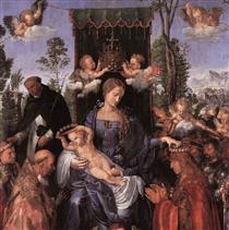 The Lady of the festival du Rosaire(fragment) - Albrecht Dürer