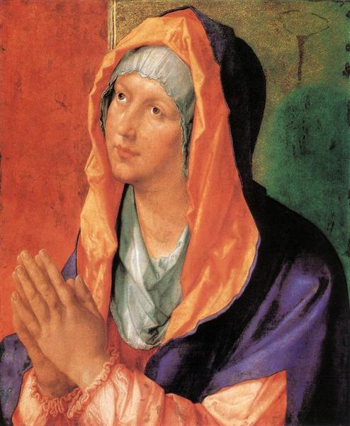 Дева Мария молится, 1518 - Альбрехт Дюрер