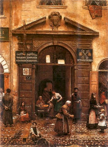 Brama na Starym Mieście, 1883 - Aleksander Gierymski