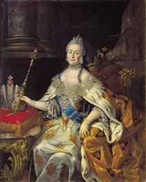 Portrait of Catherine II - Олексій Антропов