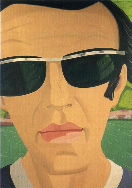 Alex Katz. Self-Portrait with Sunglasses - Alex Katz