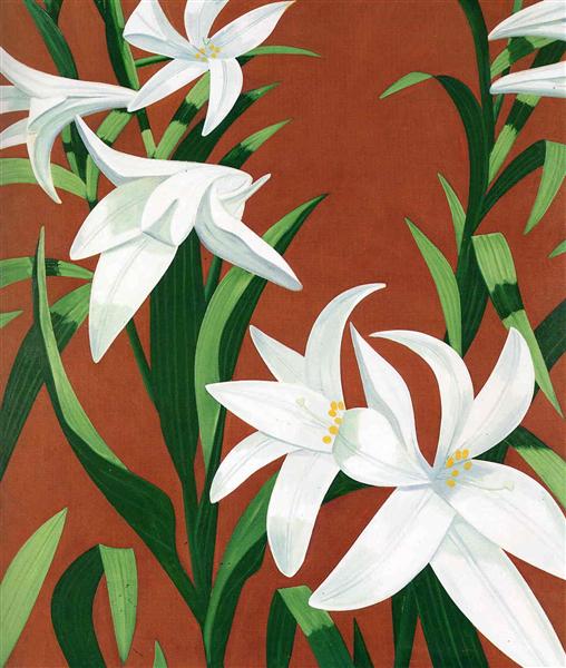 White Lilies - Alex Katz