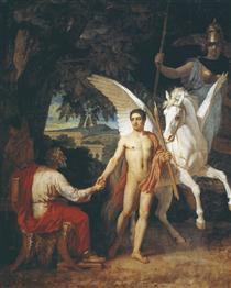 Bellerophon is sent to the campaign against the Chimera - Alexander Andreyevich Ivanov