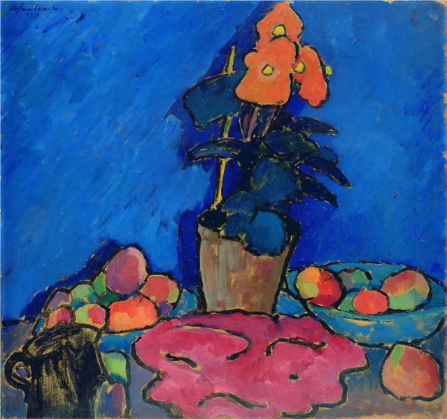 Still Life with Begonia, 1911 - Alexej von Jawlensky