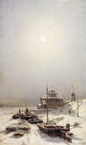 Winter in Borisoglebsk - Alexei Petrowitsch Bogoljubow
