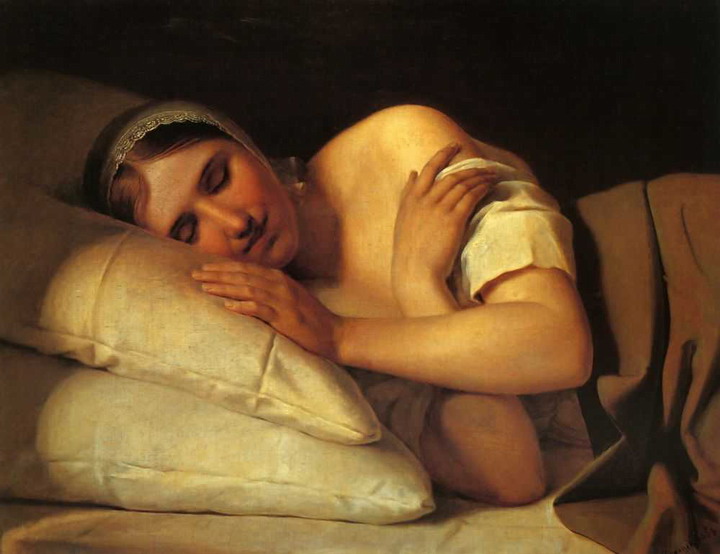 Sleeping Girl - Alekséi Venetsiánov