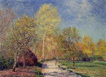 A May Morning in Moret - Alfred Sisley