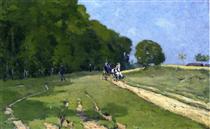 Path near the Parc de Courances - Alfred Sisley