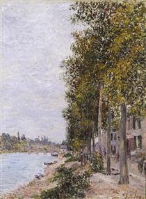 Chemin le long de la Seine à Saint-Mammès - Alfred Sisley