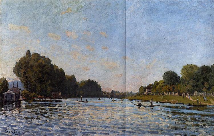 The Seine at Bougival, 1872 - Alfred Sisley