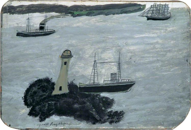 Against Longships fog, 1938 - Alfred Wallis
