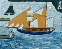 The Blue Ship - Alfred Wallis